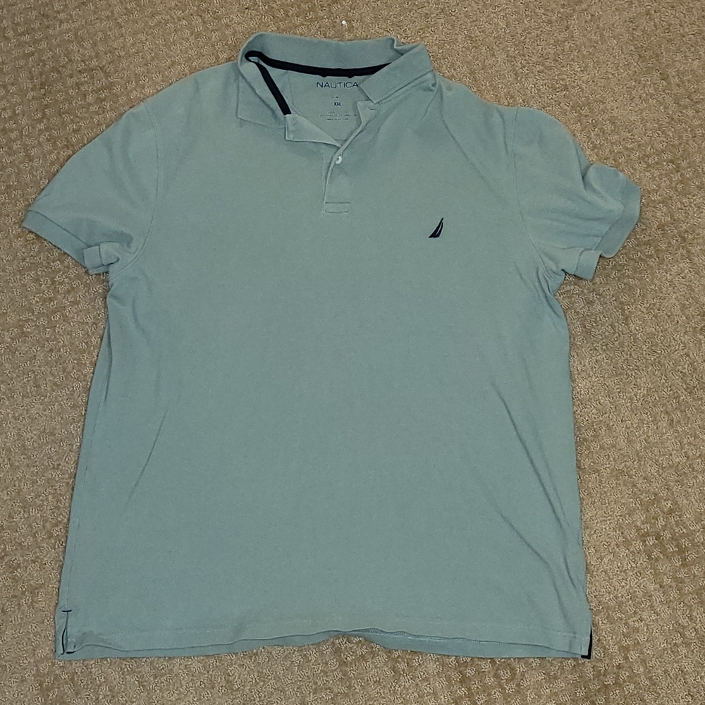 Nautica Men's Light Blue Polo Shirt